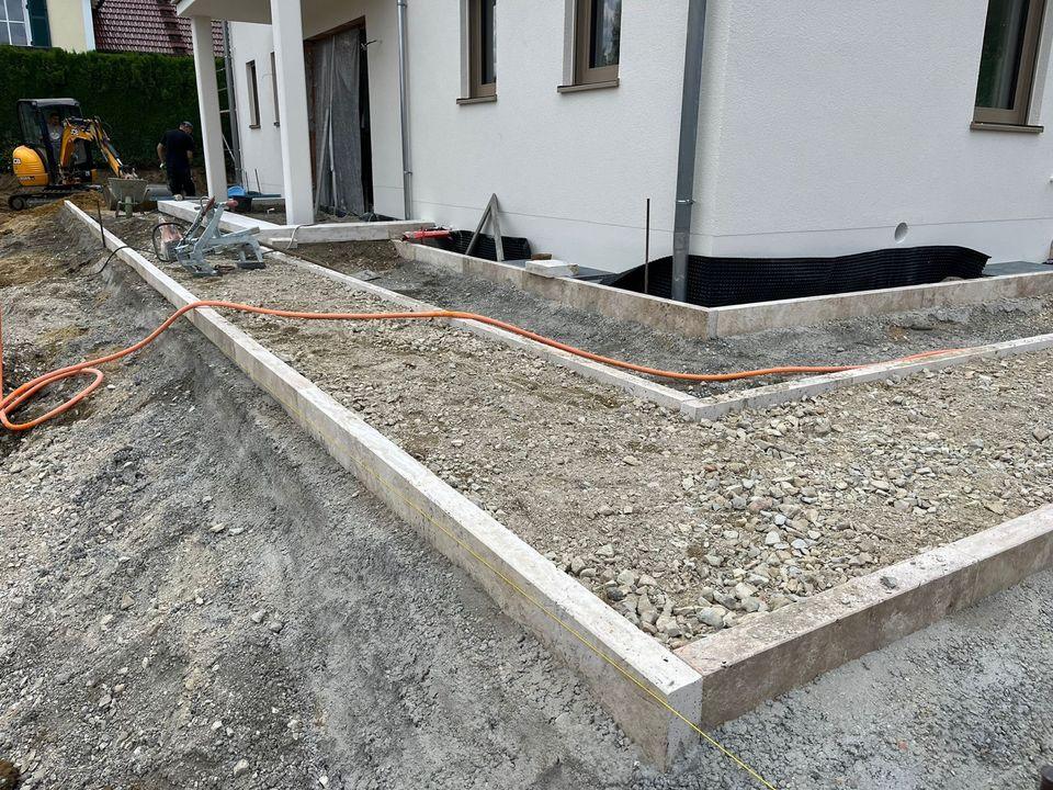 Randsteine aus Travertin - Assos - 100x7,5x25 - M2Granit