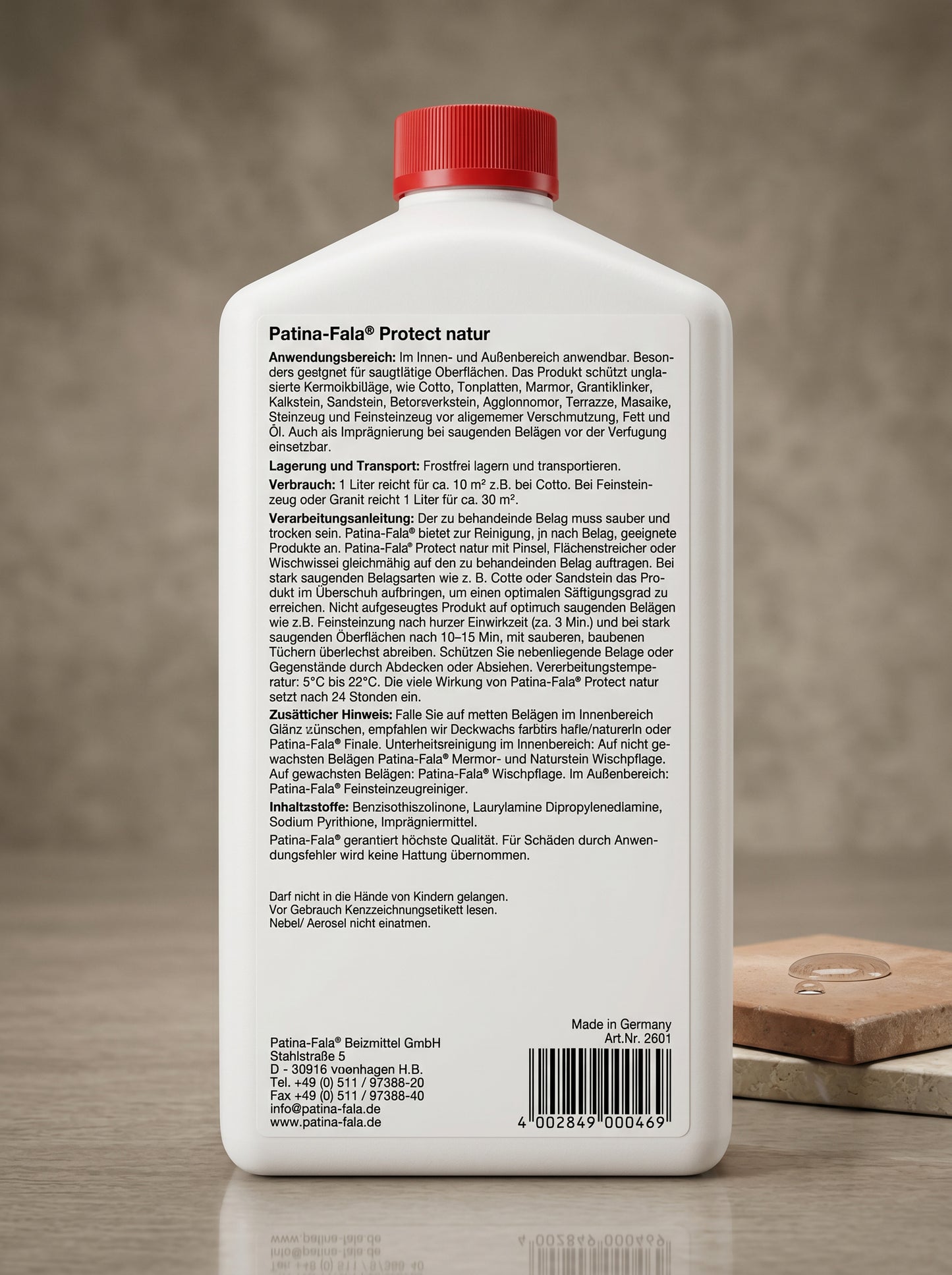 Patina-Fala Protect natur Fleckschutz 1 Liter Flasche