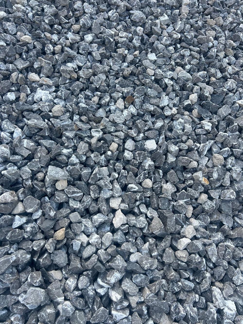 Alpensplitt Grau-Anthrazit | 16mm - 22mm | Weiß Geaddert - M2Granit