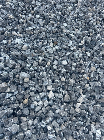 Alpensplitt Grau-Anthrazit | 16mm - 22mm | Weiß Geaddert - M2Granit