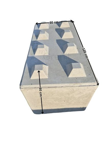 Boxensteine / Betonblöcke / Legosteine aus Beton | 120x60x60cm