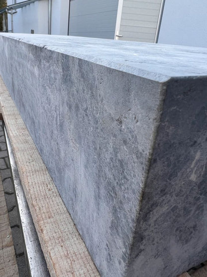 Blockstufen aus Kalkstein/Dolomit | 100x35x15 | Silver Grey