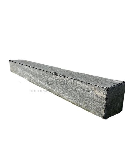 Palisaden aus Granit | 12x12x100 | allseits gesägt & geflammt - M2Granit