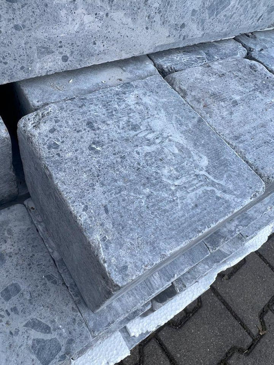 Pflastersteine aus Kalkstein/Dolomit |10x10x7,5 | Silver Grey - M2Granit