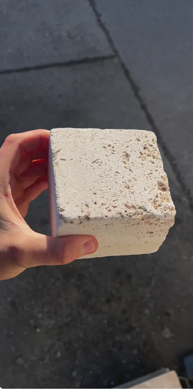 Pflastersteine aus Travertin | 7,5x10x10 | Classic - M2Granit