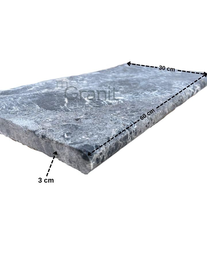 Poolplatten aus Kalkstein/Dolomit | 61x30,5x3 | Bullnose - M2Granit