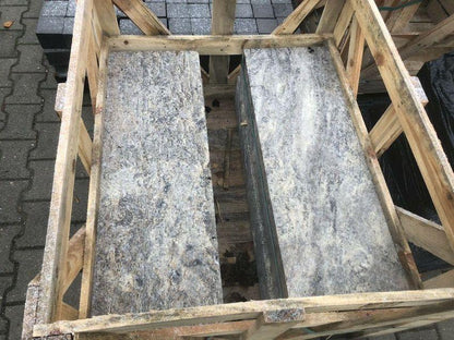 Blockstufen aus Travertin Silver -15x35x100cm - M2Granit