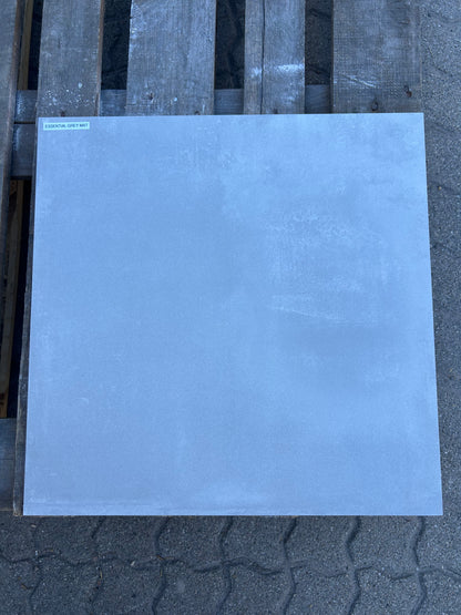 Feinsteinzeug-Fliese Essential Grey matt, Tageslicht im Schatten