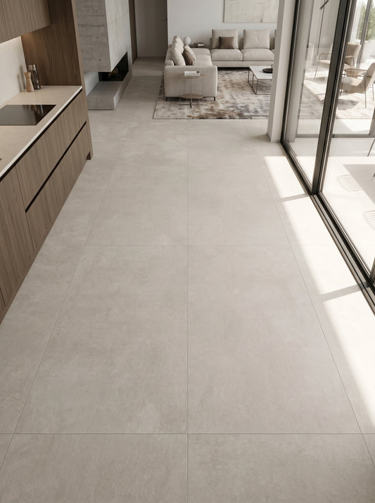 Terrassenplatte Stone Grey verlegt, Projektansicht