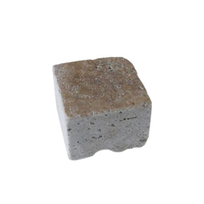 Pflastersteine aus Travertin Noce - 7,5x10x10 - m2granit